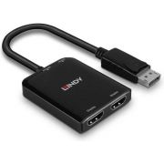 Lindy-38433-video-kabel-adapter-DisplayPort-2-x-HDMI