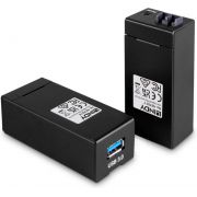 Lindy 42707 USB 3.0 extender over fiber Zwart