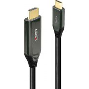 Lindy 43367 video kabel adapter 1 m USB Type-C HDMI Type A (Standaard) Zwart