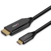 Lindy-43367-video-kabel-adapter-1-m-USB-Type-C-HDMI-Type-A-Standaard-Zwart
