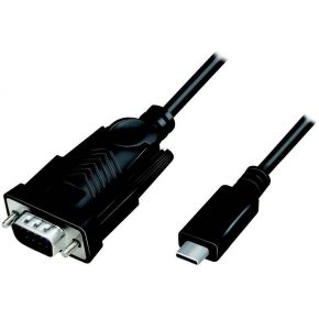 LogiLink AU0051A video kabel adapter 1,2 m USB C VGA (D-Sub) Zwart