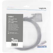 LogiLink-UA0332-video-kabel-adapter-3-m-USB-Type-C-DVI-D-Zwart