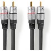 Nedis-Stereo-Audio-Cable-2x-RCA-Male-2x-RCA-Male-2-50-m-Anthracite