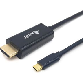 Equip 133412 video kabel adapter 2 m USB Type-C HDMI Type A (Standaard) Zwart
