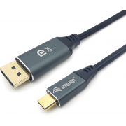 Equip 133423 video kabel adapter 3 m USB Type-C DisplayPort Grijs
