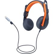 Logitech Zone Learn Bedraad Blauw, Oranje