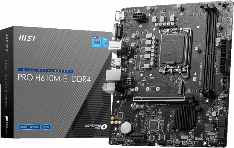 Megekko.nl - MSI PRO H610M-E DDR4 moederbord