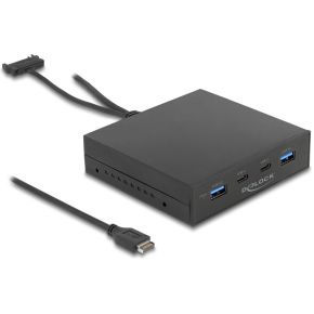 Delock 64057 3,5  USB 3.2 Gen 2 voorpaneel 2 x USB Type-C + 2 x USB Type-A