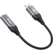 Equip-133445-video-kabel-adapter-0-15-m-DisplayPort-HDMI-Zwart-Grijs