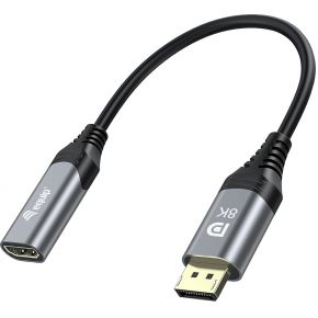 Equip 133446 video kabel adapter 0,15 m DisplayPort HDMI Zwart, Grijs