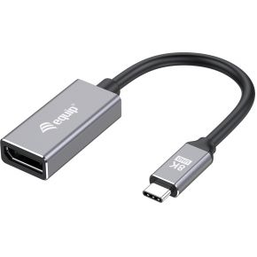 Equip 133493 video kabel adapter 0,15 m USB Type-C DisplayPort Zwart, Grijs