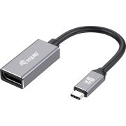 Equip 133493 video kabel adapter 0,15 m USB Type-C DisplayPort Zwart, Grijs