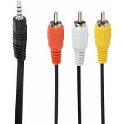 Gembird CCA-4P2R-2M audio kabel 3.5mm 3 x RCA Zwart