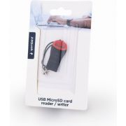 Gembird-FD2-MSD-3-geheugenkaartlezer-USB-2-0-Zwart-Rood