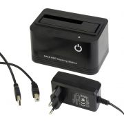 Gembird-HD32-U2S-5-basisstation-voor-opslagstations-USB-2-0-Type-B-Zwart