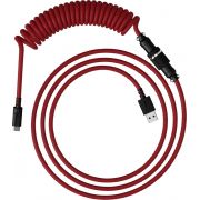 HyperX 6J677AA kabel voor toetsenborden/muizen Zwart, Rood 1,37 m USB Type-A, USB Type-C