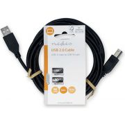 Nedis-CCGL60100BK30-USB-kabel-3-m-USB-2-0-USB-A-USB-B-Zwart
