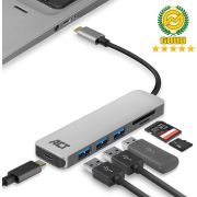 ACT-AC7050-3-Port-USB-C-3-1-Gen1-Hub-with-card-reader-PD-Pass-Through