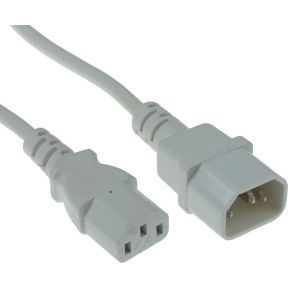 ACT Netsnoer C13 - C14 wit 1,8 m