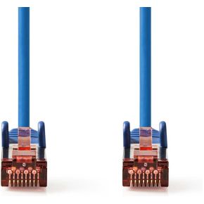 Nedis CAT6-kabel | RJ45 Male | RJ45 Male | S/FTP | 0.50 m | Rond | LSZH | Blauw | Label