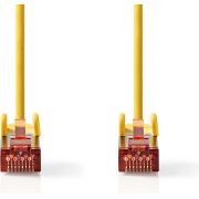 Nedis CAT6-kabel | RJ45 Male | RJ45 Male | S/FTP | 0.50 m | Rond | LSZH | Geel | Label