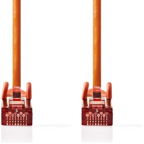 Nedis CAT6-kabel | RJ45 Male | RJ45 Male | S/FTP | 0.50 m | Rond | LSZH | Oranje | Label