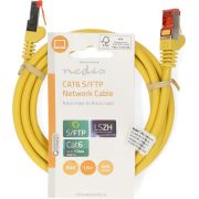 Nedis-CAT6-kabel-RJ45-Male-RJ45-Male-S-FTP-1-50-m-Rond-LSZH-Geel-Label