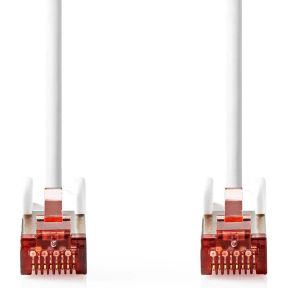 Nedis CAT6-kabel | RJ45 Male | RJ45 Male | S/FTP | 3.00 m | Rond | LSZH | Wit | Label