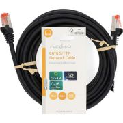 Nedis-CAT6-kabel-RJ45-Male-RJ45-Male-S-FTP-5-00-m-Rond-LSZH-Zwart-Label