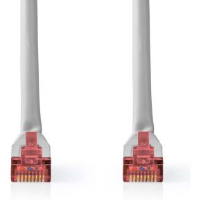 Nedis CAT6-kabel | RJ45 Male | RJ45 Male | SF/UTP | 0.50 m | Rond | PVC | Grijs | Label