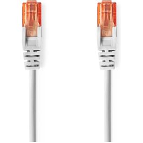 Nedis CAT6-kabel | RJ45 Male | RJ45 Male | U/UTP | 0.25 m | Rond | PVC | Grijs | Label