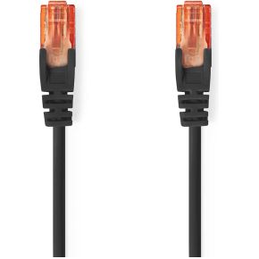 Nedis CAT6-kabel | RJ45 Male | RJ45 Male | U/UTP | 1.00 m | Rond | PVC | Zwart | Label