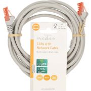 Nedis-CAT6-kabel-RJ45-Male-RJ45-Male-U-UTP-3-00-m-Rond-PVC-Grijs-Label