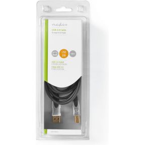 Nedis USB 2.0-Kabel | A Male - B Male | 1,8 m | Antraciet