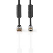 Nedis-USB-2-0-Kabel-A-Male-B-Male-5-0-m-Antraciet