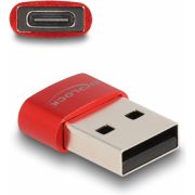 DeLOCK-60050-tussenstuk-voor-kabels-USB-C-USB-A-Rood