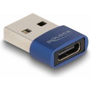 DeLOCK-60051-tussenstuk-voor-kabels-USB-C-USB-A-Blauw