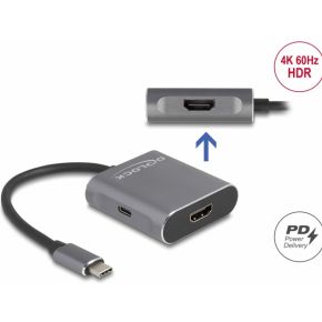 Delock 87805 USB Type-C-splitter (DP Alt Mode) naar 2 x HDMI MST met USB Type-C PD