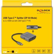 Delock-87805-USB-Type-C-splitter-DP-Alt-Mode-naar-2-x-HDMI-MST-met-USB-Type-C-PD