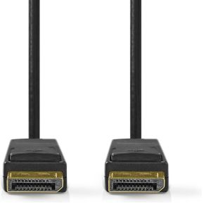 Nedis DisplayPort-Kabel | DisplayPort Male | DisplayPort Male | 8K@60Hz | Vernikkeld | 3.00 m | Rond | PVC