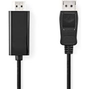 Nedis-DisplayPort-Kabel-DisplayPort-Male-HDMI-copy-Connector-1080p-Vernikkeld-1-00-m-Rond-PVC