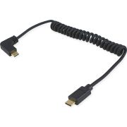 Equip 128889 480Mbps 1.00m Zwart USB-C Kabel