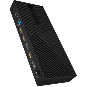 ICY BOX IB-DK2246AC notebook dock & poortreplicator Bedraad USB 3.2 Gen 2 (3.1 Gen 2) Type-A Zwart