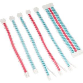 Kolink Core Adept Braided Cable Extension Kit - Brilliant White/Neon Blue/Pure Pink