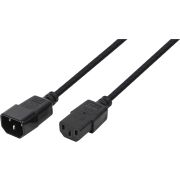 LogiLink CP110 electriciteitssnoer Zwart 3 m C13 stekker C14 stekker