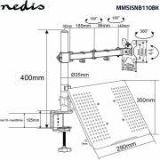 Nedis-Monitorbeugel-voor-Bureaus-Notebook-1-Scherm-en-15-32-75x75-100x100-Interactief