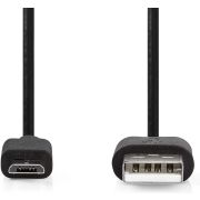 Nedis-CCGL60500BK05-USB-kabel-0-5-m-USB-2-0-USB-A-Micro-USB-B-Zwart