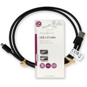 Nedis-CCGL60500BK10-USB-kabel-1-m-USB-2-0-USB-A-Micro-USB-B-Zwart