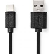 Nedis-CCGL60600BK30-USB-kabel-3-m-USB-2-0-USB-A-USB-C-Zwart