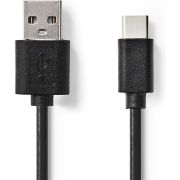 Nedis-CCGL60601BK10-USB-kabel-1-m-USB-2-0-USB-A-USB-C-Zwart